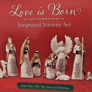 Love Is Born Sculptured Nativity Set